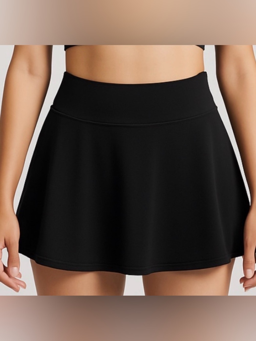 Stelle women’s Size M Black Athletic Skort with Built-in Shorts–(A177)”✨